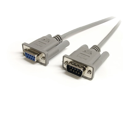 Cable De 1.8m De Extensin Db9 Serie Rs232 Ega Macho A Hembra - Extensor Gris - Startech.com Mod. Mxt100
