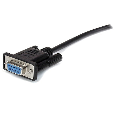 Cable De 2m De Extension Directo Straight Through Serial Rs232 Video Pantalla Ega Db9 Macho A Hembra - Extensor Negro - Startech.com Mod. Mxt1002mbk