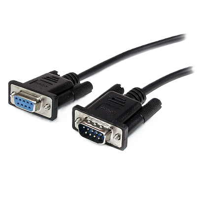 Cable De 2m De Extension Directo Straight Through Serial Rs232 Video Pantalla Ega Db9 Macho A Hembra - Extensor Negro - Startech.com Mod. Mxt1002mbk