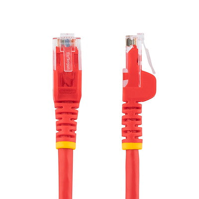 Cable De 15m De Red Gigabit Ethernet Utp Patch Cat6 Cat 6 Rj45 Snagless Sin Enganches - Rojo - Startech.com Mod. N6patc15mrd