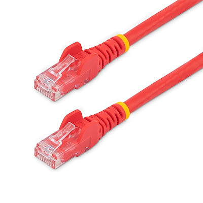 Cable De 15m De Red Gigabit Ethernet Utp Patch Cat6 Cat 6 Rj45 Snagless Sin Enganches - Rojo - Startech.com Mod. N6patc15mrd