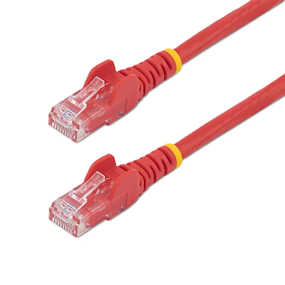 Cable De 15m De Red Gigabit Ethernet Utp Patch Cat6 Cat 6 Rj45 Snagless Sin Enganches - Rojo - Startech.com Mod. N6patc15mrd