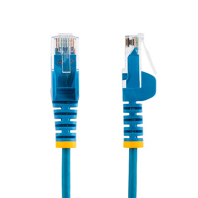 Cable De 30cm De Red Ethernet Cat6 Delgado Sin Enganches - Cable De Red Snagless - Azul - Startech.com Mod. N6pat1bls