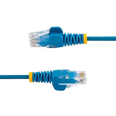 Cable De 30cm De Red Ethernet Cat6 Delgado Sin Enganches - Cable De Red Snagless - Azul - Startech.com Mod. N6pat1bls