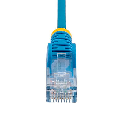 Cable De 30cm De Red Ethernet Cat6 Delgado Sin Enganches - Cable De Red Snagless - Azul - Startech.com Mod. N6pat1bls