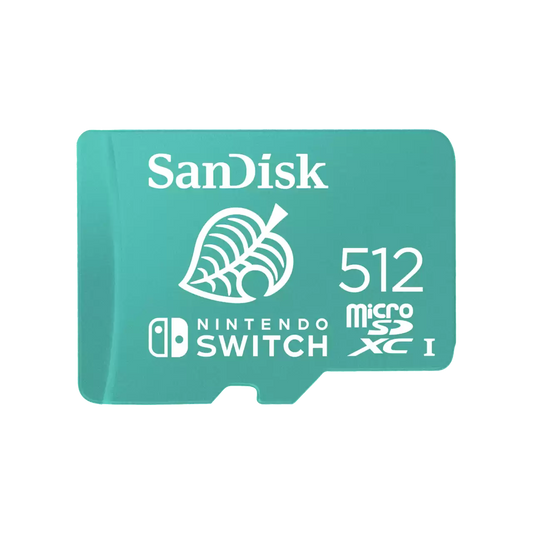 Memoria Sandisk Micro Sdxc 512gb Nintendo Switch 100mb/s 4k U3 V30 Sdsqxao-512g-gncz