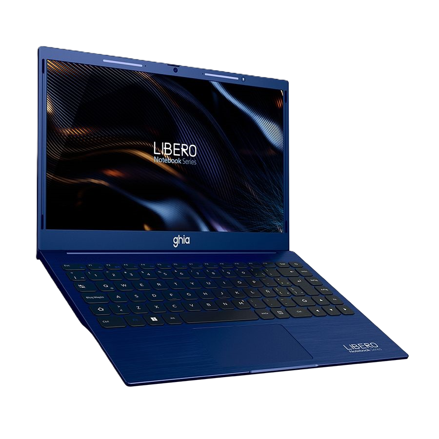 Notebook Ghia Libero, 14 Plug, Hd, Intel Celeron N4020c Dual Core 1.10 Ghz, Ram 8gb, Ssd 256gb, Camara Frontal 1.0 Mpx, Wifi-bt, Hdmi, Win 11, Color Navy Blue
