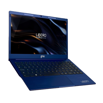 Notebook Ghia Libero, 14 Plug, Hd, Intel Celeron N4020c Dual Core 1.10 Ghz, Ram 8gb, Ssd 256gb, Camara Frontal 1.0 Mpx, Wifi-bt, Hdmi, Win 11, Color Navy Blue