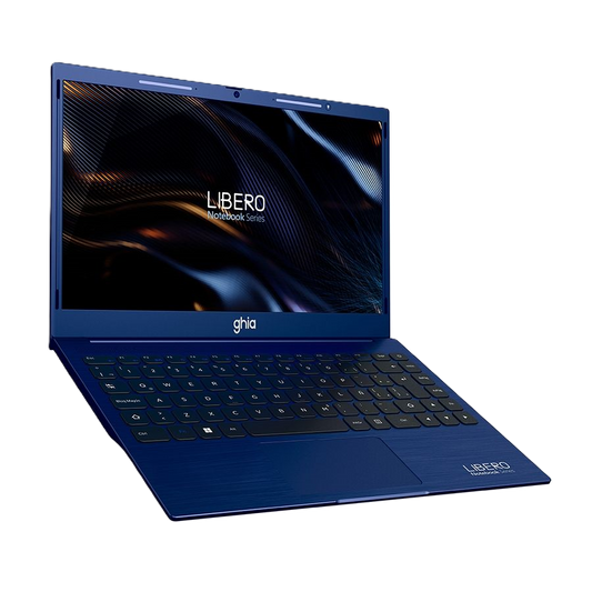 Notebook Ghia Libero, 14 Plug, Hd, Intel Celeron N4020c Dual Core 1.10 Ghz, Ram 8gb, Ssd 256gb, Camara Frontal 1.0 Mpx, Wifi-bt, Hdmi, Win 11, Color Navy Blue