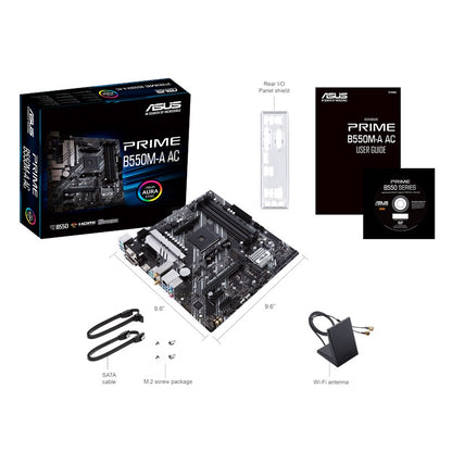 Mb Asus B550 Amd S-am4 5a Gen/4x Ddr4 2666/hdmi/dvi/d-sub/m.2/6x Usb 3.2/wifi/bluetooth/micro Atx/gama Media/rgb