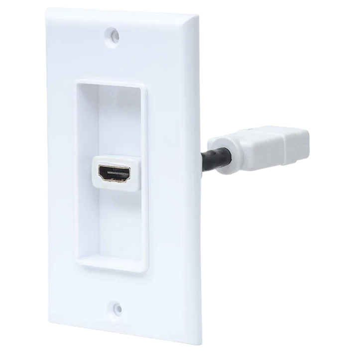 Cople Hdmi,manhattan,771719, Blanco Con Faceplate 1 Puerto