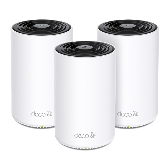 Router Inalámbrico Mesh Interior Para Hogar / Doble Banda Wi-fi 6e Ax5400 Mbps / 3 Puerto Gigabit Wan/lan / 4 Antenas Internas / Administración Mediante La App Deco (ios, Android) / Protección Homeshield
