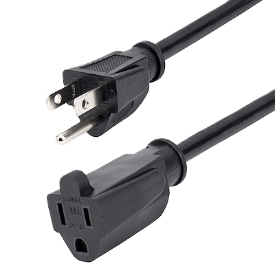 Cable De 2m De Extension De Alimentacion - Cable Nema 5-15r A Nema 5-15p - 13a 125v - 16awg - Startech.com - Cable Extensor De Alimentacion Para Computadora Nema 5-15r A Nema 5-15p - Ul