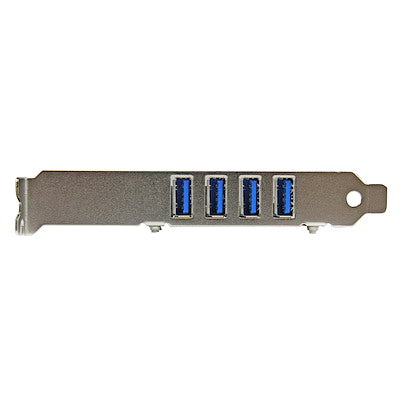 Tarjeta Pci Express - Adaptador Pci-e Usb 3.0 Con Uasp De 4 Puertos Y Alimentación Sata - Controlador Superspeed - 4x Usb A - Startech.com Mod. Pexusb3s4v