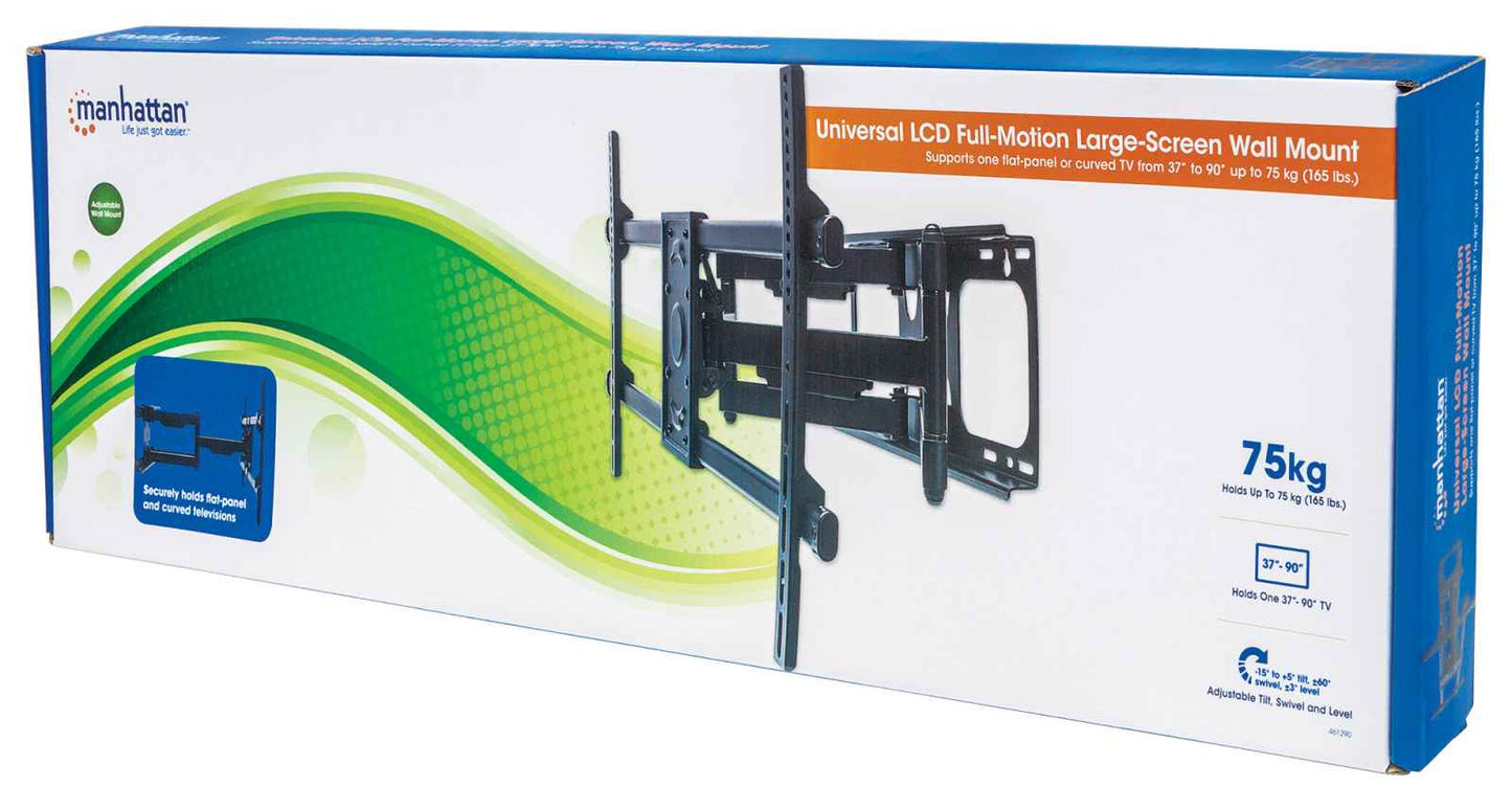 Soporte Tv,manhattan,461290, P/pared 75kg, 37 A 90 Articulado