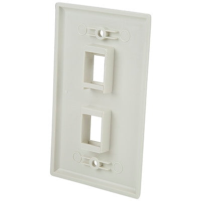 Placa De Pared De 2 Salidas Rj45 - Color Blanco - Startech.com Mod. Plate2wh