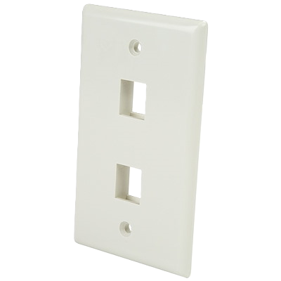 Placa De Pared De 2 Salidas Rj45 - Color Blanco - Startech.com Mod. Plate2wh