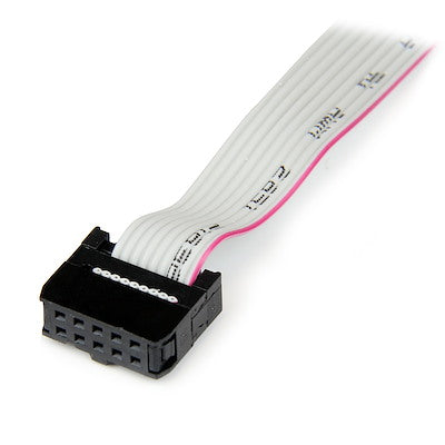 Adaptador De 40cm Header Cabezal Bracket Serial Db9 Rs232 A Idc 10 Pines Para Tarjeta Madre - Startech.com Mod. Plate9m16