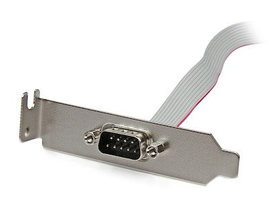 Adaptador De 0.4m Header Cabezal Bracket Serie Serial Db9 Rs232 A Idc 10 Pines Placa Base Perfil Bajo - Startech.com Mod. Plate9m16lp