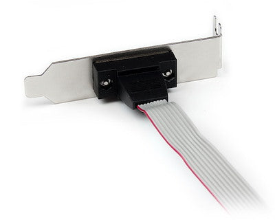 Adaptador De 0.4m Header Cabezal Bracket Serie Serial Db9 Rs232 A Idc 10 Pines Placa Base Perfil Bajo - Startech.com Mod. Plate9m16lp