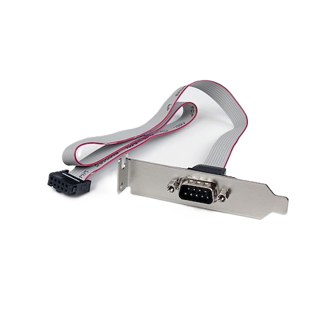 Adaptador De 0.4m Header Cabezal Bracket Serie Serial Db9 Rs232 A Idc 10 Pines Placa Base Perfil Bajo - Startech.com Mod. Plate9m16lp