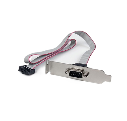 Adaptador De 0.4m Header Cabezal Bracket Serie Serial Db9 Rs232 A Idc 10 Pines Placa Base Perfil Bajo - Startech.com Mod. Plate9m16lp