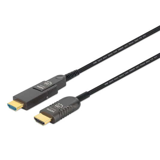 Cable Hdmi Fibra Optica /manhattan/355698/m-m  4k@60hz 50.0m Conector Hdmi Desmontable