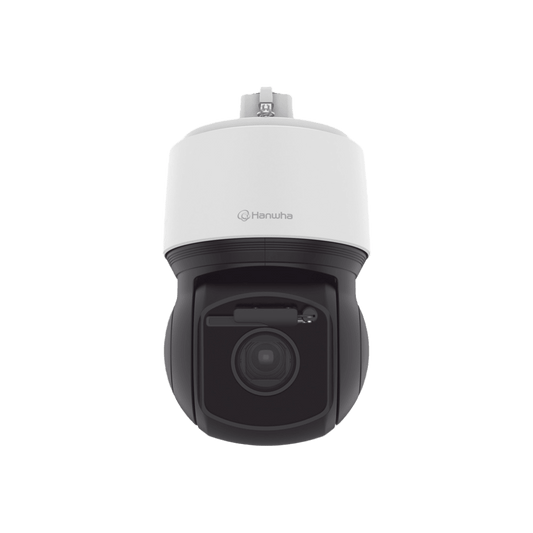 Cámara PTZ IP antivandálica 6MP / 30x Zoom Óptico / IR 200m  / Exterior IP66 / NEMA4X / Auto tracking basado en IA / H.265 & WiseStream / Wiper incluido