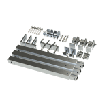 Caja de accesorios de aluminio  anodizado para montaje VEKTOR8R2700 , arreglo 1X2para techo