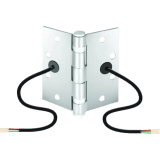 Bisagra de Transferencia Eléctrica SD-H412 / 12-24 VAC/VDC / 4 Hilos 28AWG / Acero Resistente a Vandalismo / Transferencia de Energía y Datos / Reemplazo de Bisagra Estándar