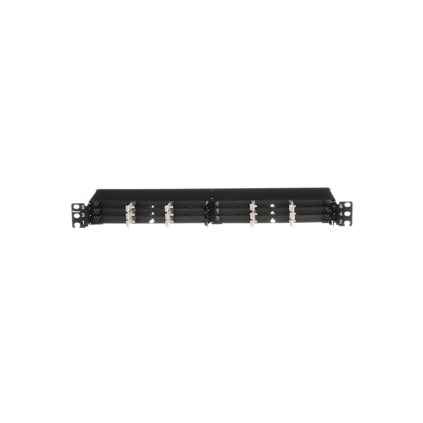 Panel de Distribución de Fibra Óptica, Acepta 18 Cassettes HD Flex™ en 4 Espacios, Hasta 144 Fibras, 1 UR