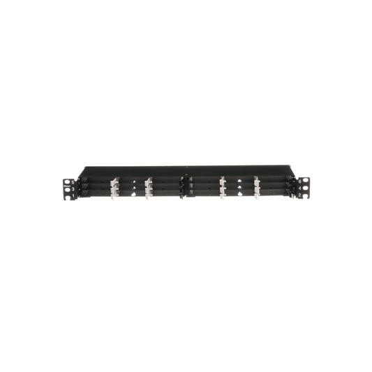 Panel de Distribución de Fibra Óptica, Acepta 18 Cassettes HD Flex™ en 4 Espacios, Hasta 144 Fibras, 1 UR