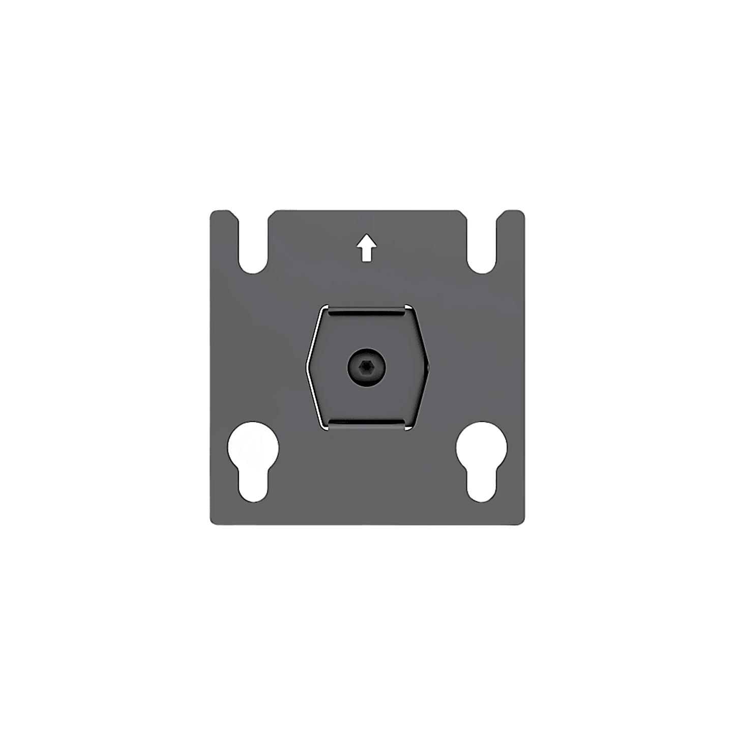 Accesorio - Placa Adaptadora para Panel LED 20 x 20.5 mm | Dimensiones 64 x 64 x 2 mm | Diámetro de Orificio Ø10.3 mm | Separación de Orificios 40 mm.