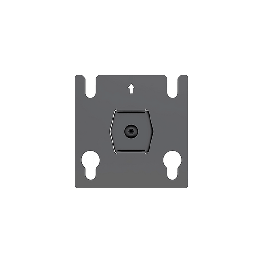 Accesorio - Placa Adaptadora para Panel LED 20 x 20.5 mm | Dimensiones 64 x 64 x 2 mm | Diámetro de Orificio Ø10.3 mm | Separación de Orificios 40 mm.