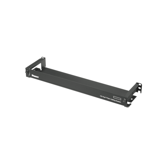 Organizador de Cables Frontal, para Panel de Fibra Óptica HD Flex™, de 1 UR, Color Negro