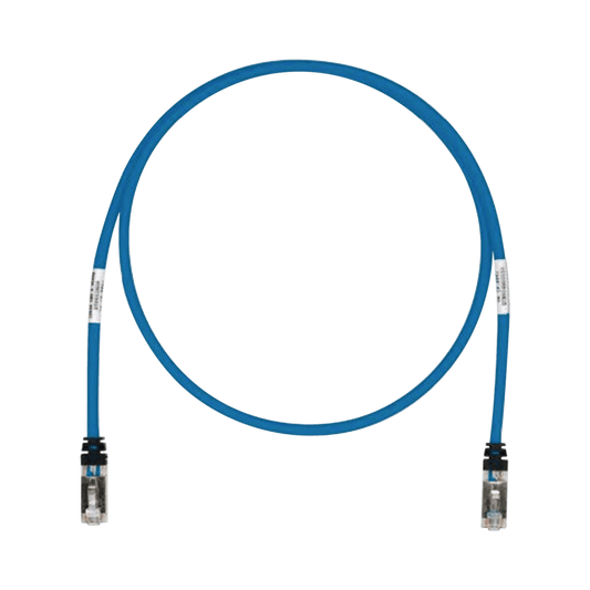 Patch Cord Cat6A, Blindado S/FTP, CM/LS0H, 20 m, Color Azul