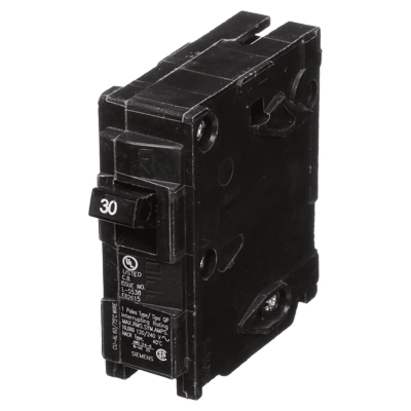 Interruptor automático enchufable tipo QP 1 polos, 30 amp
