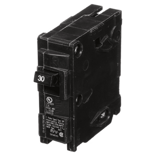 Interruptor automático enchufable tipo QP 1 polos, 30 amp