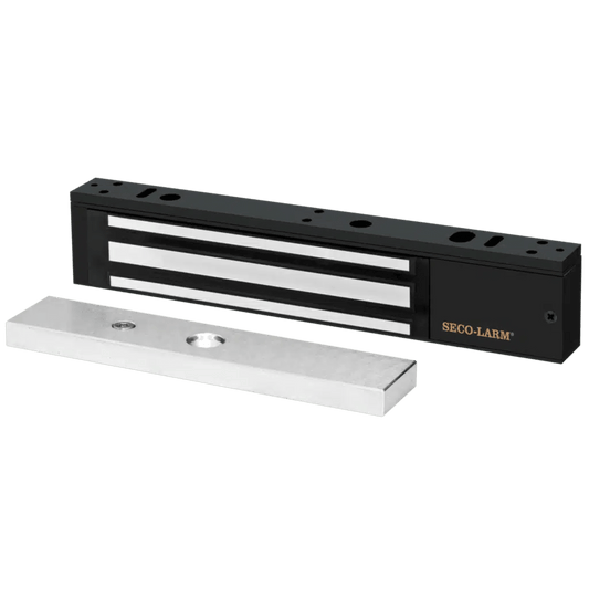 Chapa Magnética  600 Lbs / Led de Estatus / Color Negro /  Libre de Magnetismo Residual / Sensor de Adherencia / Diseño Elegante