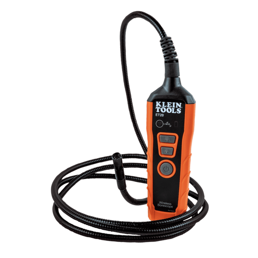 Boroscopio Habilitado por WiFi / Cámara de 9mm / Alcance WiFi 9m / Compatible con Android y iOS / IP67 / 640x480 px / Cuello de Cisne 1.8m / LED Ajustables