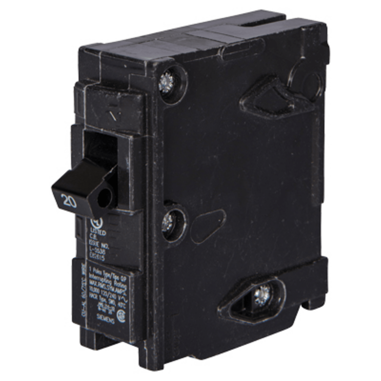 Interruptor automático enchufable tipo QP 1 polos, 20 amp