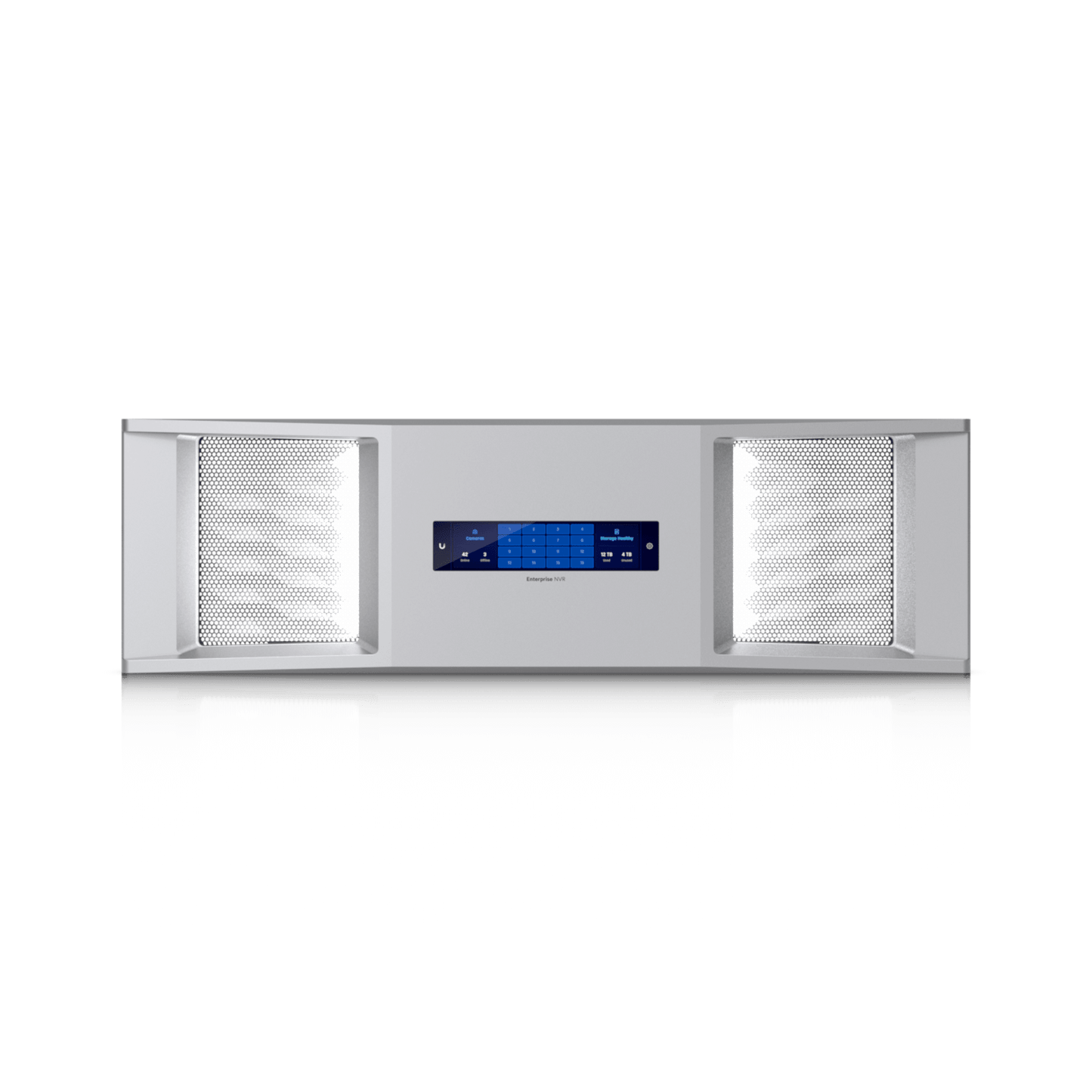 UniFi Enterprise Bezel Pantalla Táctil 4.7 pulgadas / Protección ESD-EMP ±12kV y ±8kV / Temperatura Operativa -5 a 40° C / Humedad Operativa 5-95% / Certificación CE, IC, FCC / Cumple ND / Compatible solo con ENVR