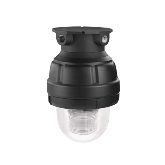 Luz de advertencia LED a prueba de explosión adecuado para su uso en Clase I, Div. I, Grupos C y D; Clase I, Div. 2, Grupos A, B, C y D; Clase II, Div. 1, Grupos E, F y G; Clase III, color Claro, 24VCD