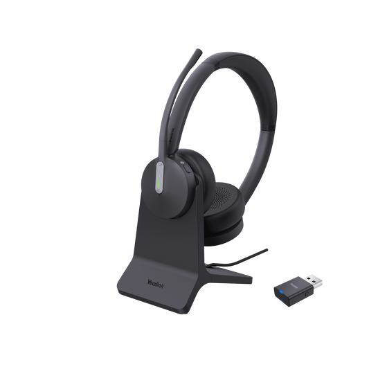 Diadema Inalámbrica WH64 Hybrid Dual de Yealink con Certificación Teams y Micrófonos con Acoustic Shield 2.0