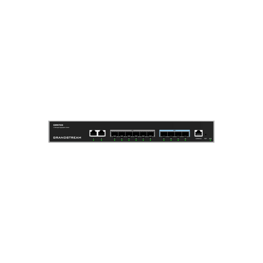 Switch de Agregación Capa 3 GWN7830 / 2 Puertos Gigabit Ethernet / 6 Puertos Gigabit SFP / 4 Puertos 10Gigabit SFP+ / QoS Integrada / Soporte IPv6 e IPv4 / Seguridad Avanzada / Stacking /