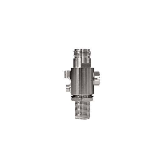 Protector Contra Descargas Eléctricas / Rango de Frecuencia de DC a 5.8 GHz / Impedancia 50Ω / Protección Bidireccional / Tubo de Descarga de Gas 90V Reemplazable / Conectores N hembra