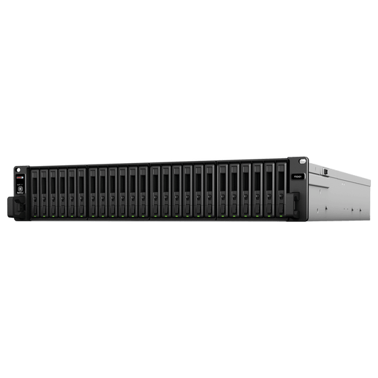Unidad de Expansión FX2421 para Synology FlashStation | 24 Receptáculos de Unidad 2.5" | Compatible con SSD SATA SAT5200 | Diseño de Alta Fiabilidad | Fuentes de Alimentación Redundantes.