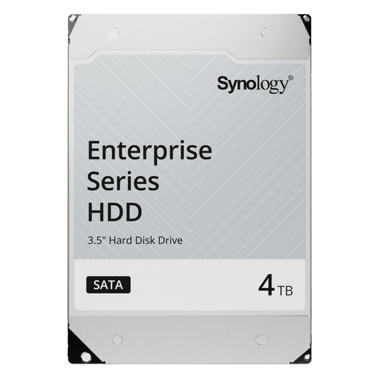 Disco Duro SATA de 3,5" Serie Plus / Capacidad 4TB / Interfaz SATA 6 GB/s / Tecnología CMR / MTBF de 1,2 Millón de Horas / Carga de Trabajo de 180 TB/año / Compatible con Synology DSM