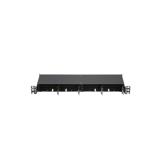 Panel de Distribución de Fibra Óptica, Acepta 12 Cassettes HD Flex™ en 6 Espacios, Hasta 144 Fibras, 1 UR