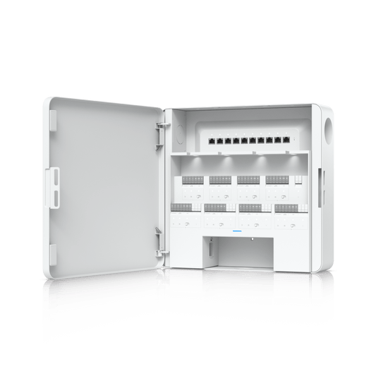 Enterprise Access Hub/Concentrador de Acceso Empresarial con Control de Entrada y Salida de hasta 8 Puertas y Soporte de Respaldo de Batería